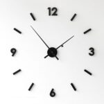 Wall Clock 40*40. Asthack glass less big clock