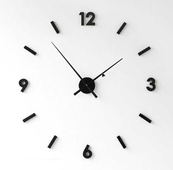 Wall Clock 40*40. Asthack glass less big clock
